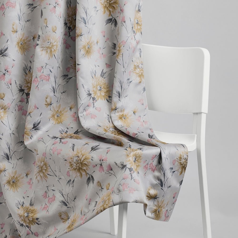 Polyester Printed Blackout Curtains Amber Petals, Multi - Blackout Curtains | haus & kinder