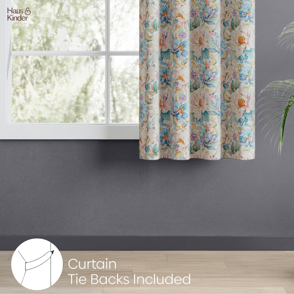 Polyester 3-Pass Blackout Curtain Blossom Serenade, Multicolor