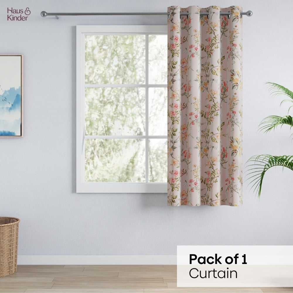 Polyester 3-Pass Blackout Window Curtain Meadow Wispers, Multicolor
