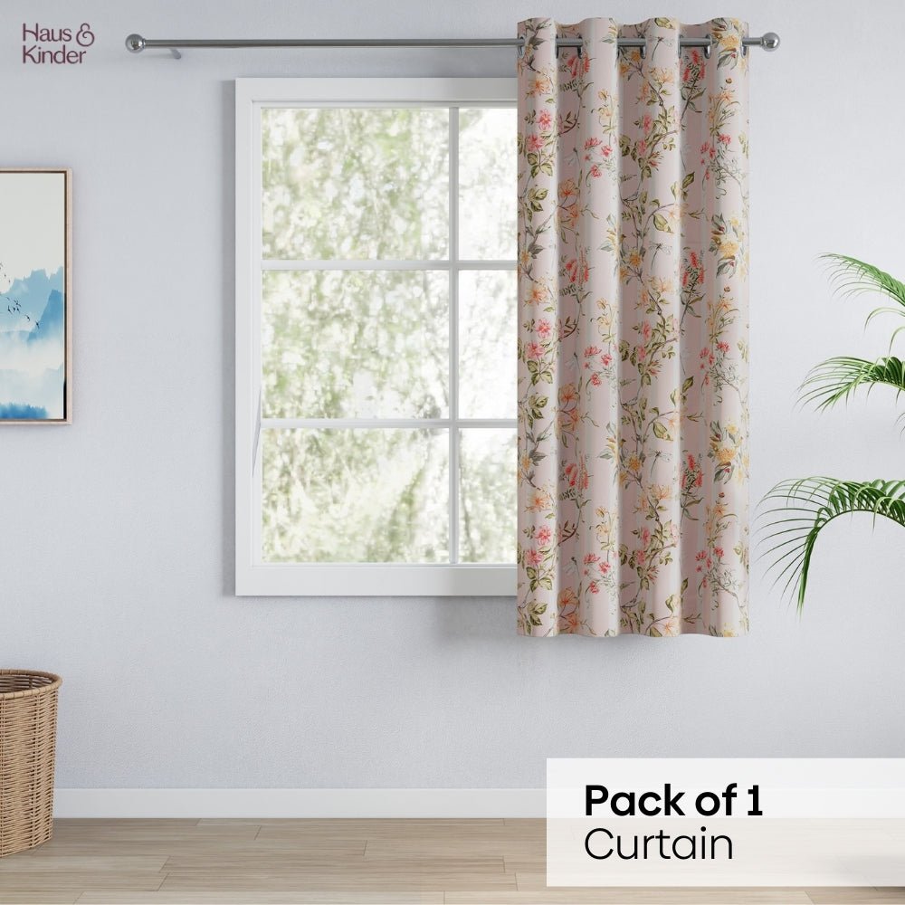 Polyester 3-Pass Blackout Curtain Meadow Wispers, Multicolor - Blackout Curtains | haus & kinder