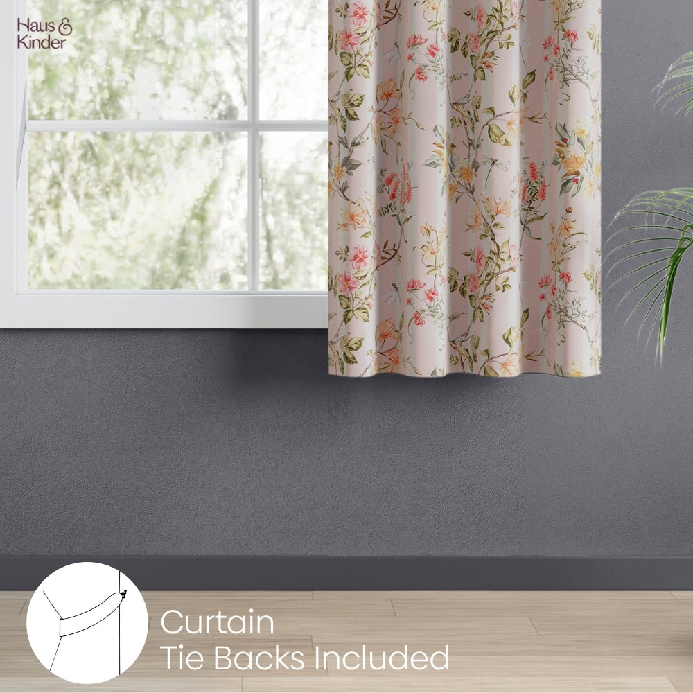 Polyester 3-Pass Blackout Window Curtain Meadow Wispers, Multicolor