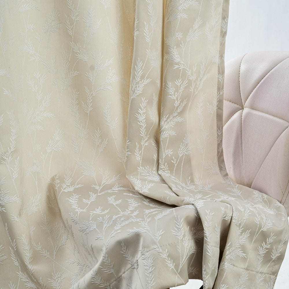 Whispering Willows Curtain Set, Champange