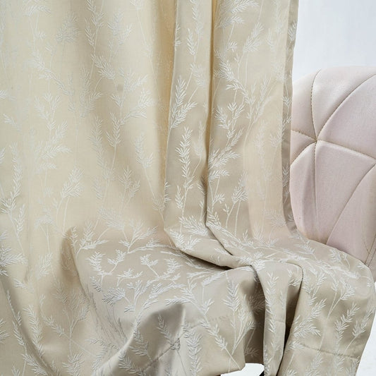 Whispering Willows Curtain Set, Champange