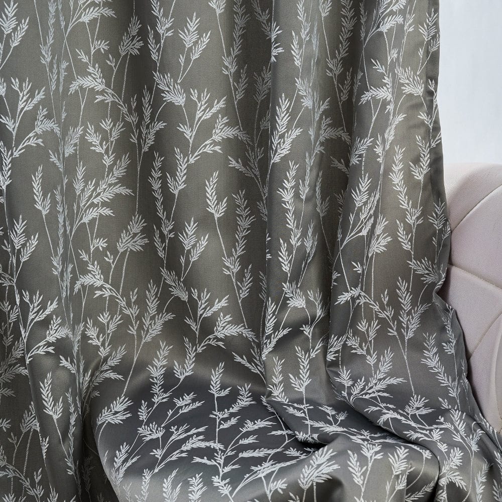 Whispering Willows Curtain Set, Slate