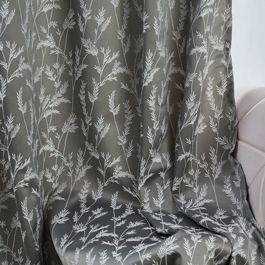 Whispering Willows Curtain Set, Slate