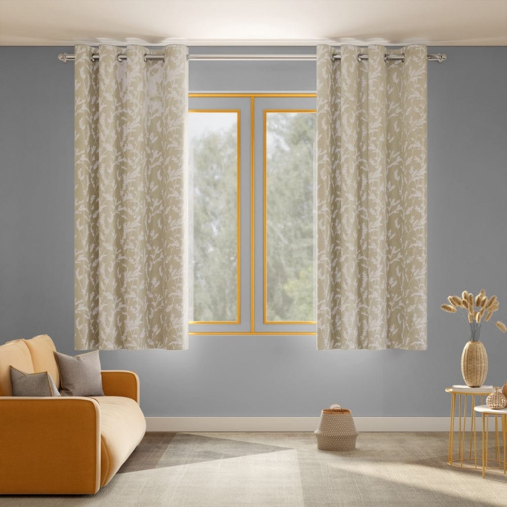 Whispering Willows Curtain Set, Taupe