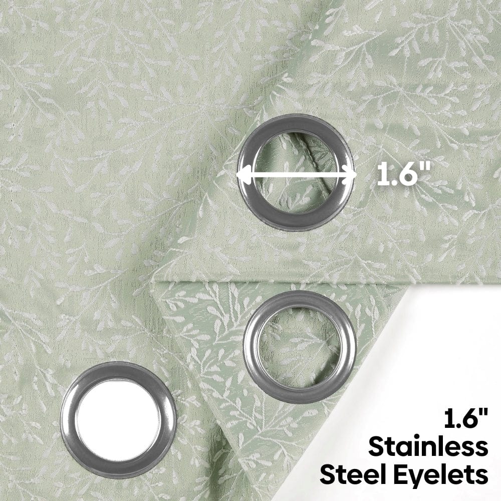 Willow Breeze Curtain Set, Celadon