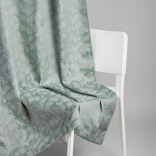 Polyester Jacquard  Curtains Verdant Bloom, Mint