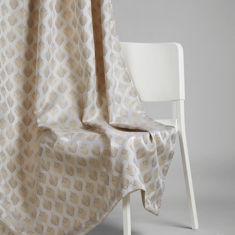 Polyester Jacquard Curtains Golden Plume, Sand