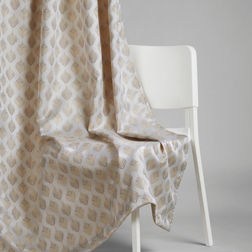Polyester Jacquard Curtains Golden Plume, Sand - Jacquard Curtains | haus & kinder