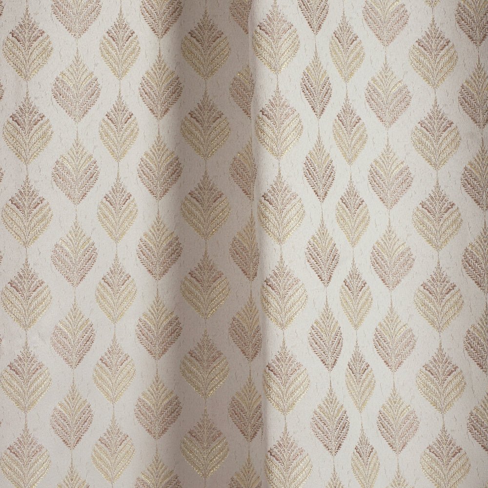 Polyester Jacquard Curtains Champagne Crest, Stone - Jacquard Curtains | haus & kinder