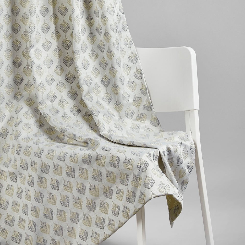 Polyester Jacquard Curtains Silverleaf Harmony, Grey - Jacquard Curtains | haus & kinder