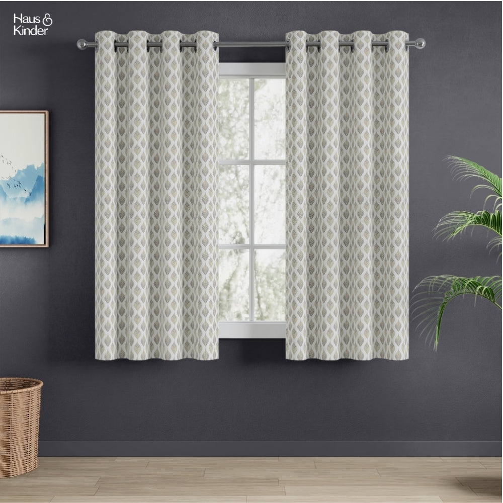Polyester Jacquard Curtains Silverleaf Harmony, Grey