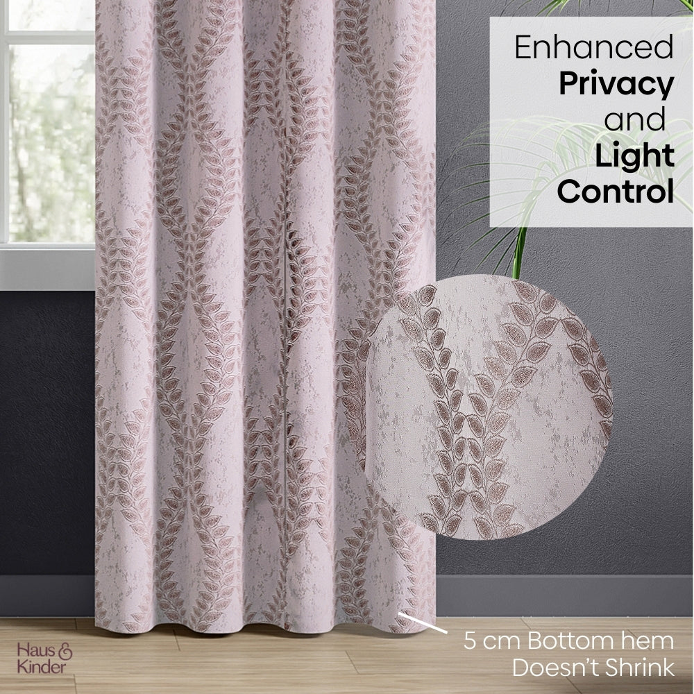 Polyester Jacquard Curtain Sandvine Emboss, Sand