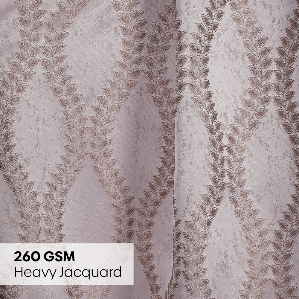 Polyester Jacquard Curtain Sandvine Emboss, Sand - Jacquard Curtains | haus & kinder