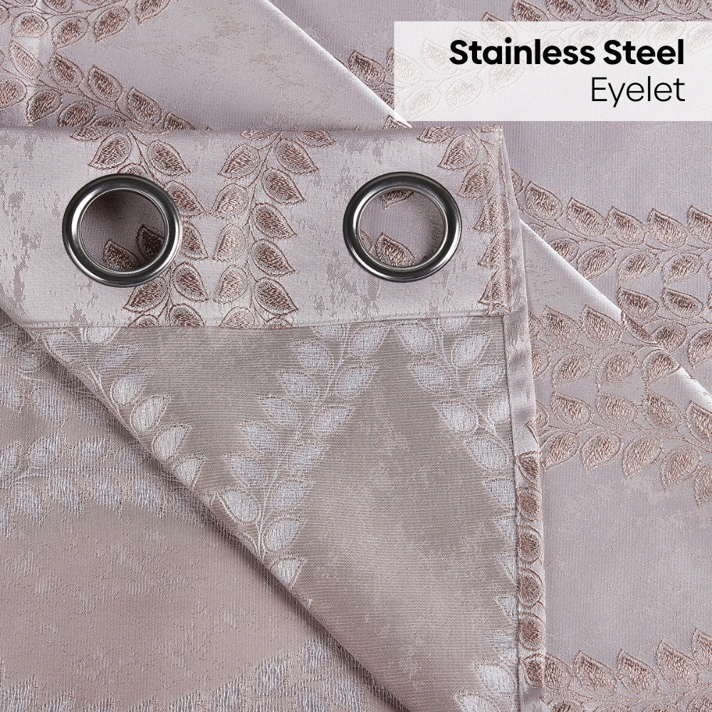 Polyester Jacquard Curtain Sandvine Emboss, Sand