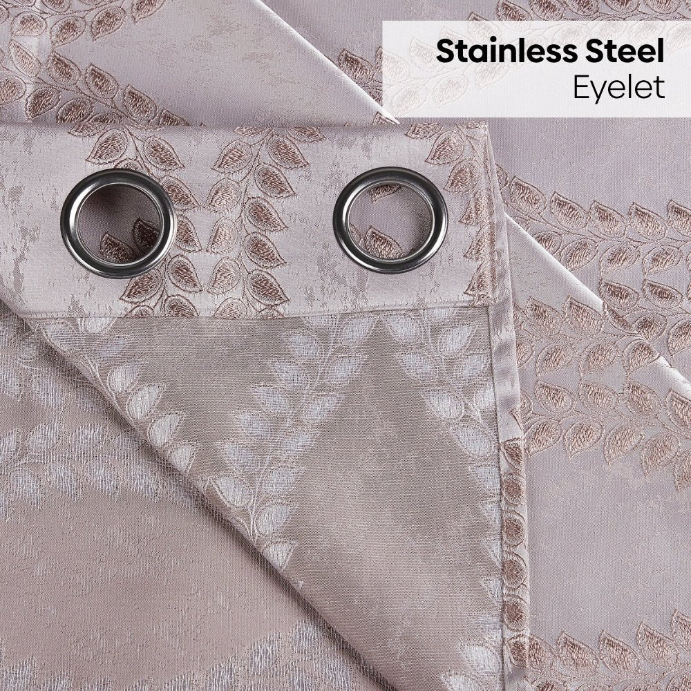 Polyester Jacquard Curtain Sandvine Emboss, Sand - Jacquard Curtains | haus & kinder