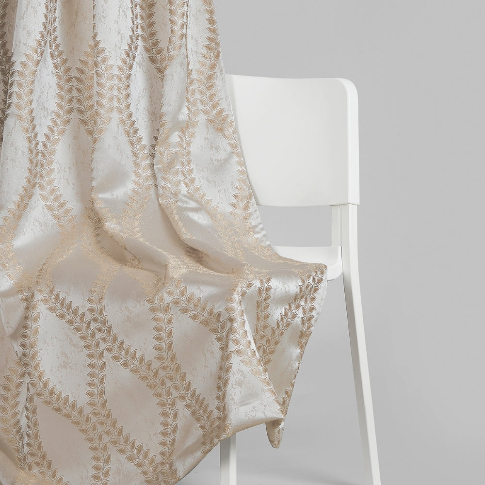 Polyester Jacquard  Curtain Stonevine Emboss, Stone