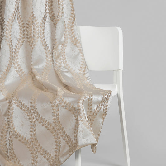 Polyester Jacquard  Curtain Stonevine Emboss, Stone