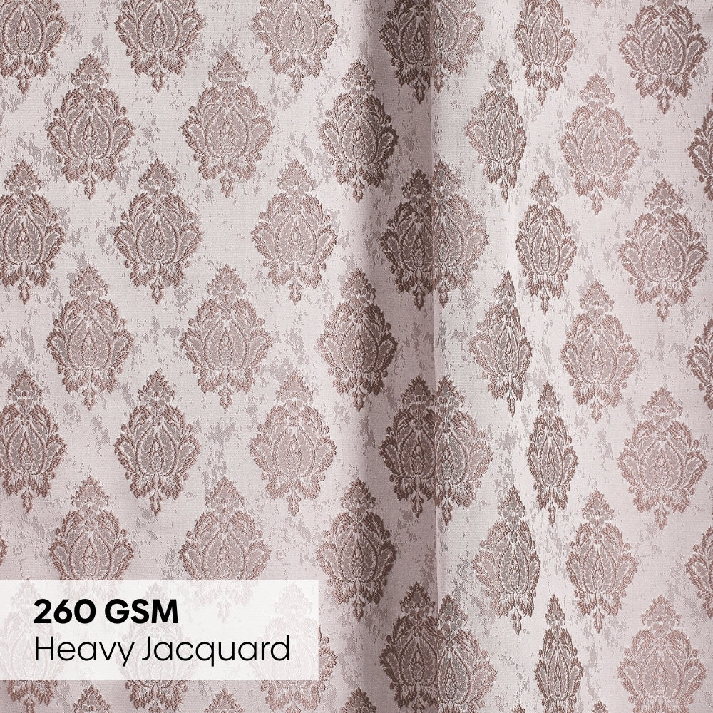 Polyester Jacquard Curtain Sandalwood Heritage, Sand