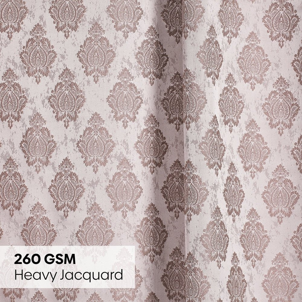 Polyester Jacquard Curtain Sandalwood Heritage, Sand - Jacquard Curtains | haus & kinder