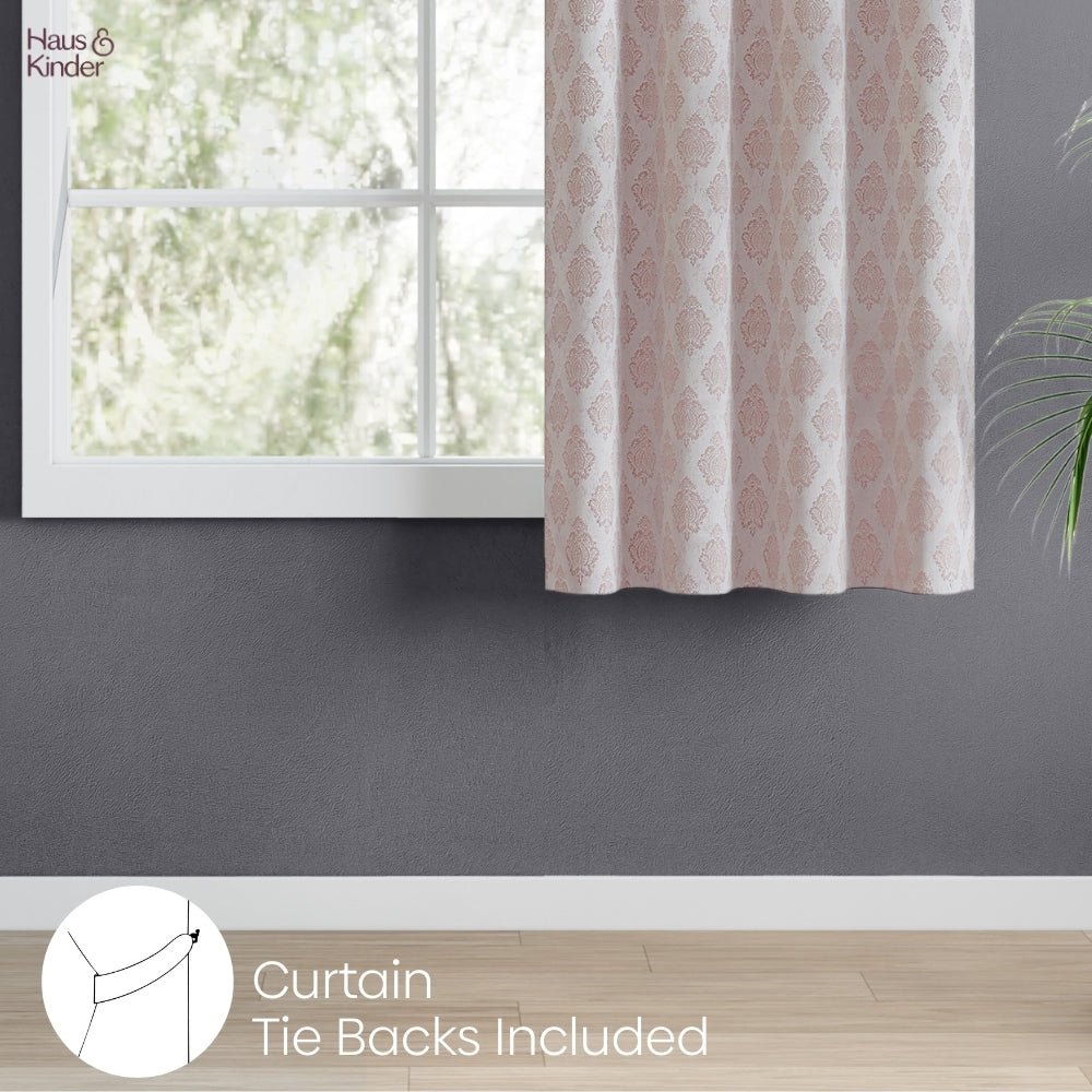Polyester Jacquard Curtain Sandalwood Heritage, Sand - Jacquard Curtains | haus & kinder