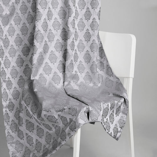 Polyester Jacquard  Curtain Silvercrest Damask, Grey
