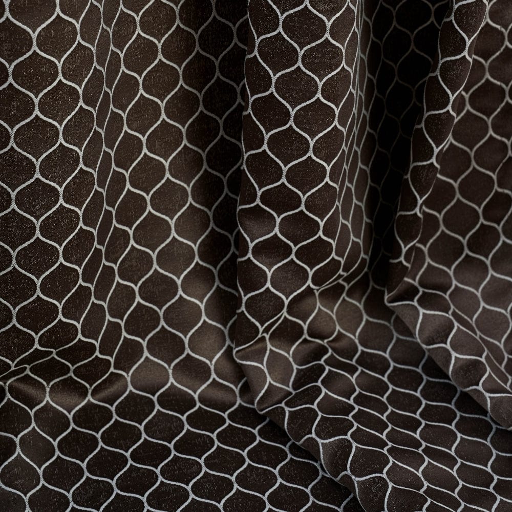 Mosaic Mirage Curtain Set, Coffee