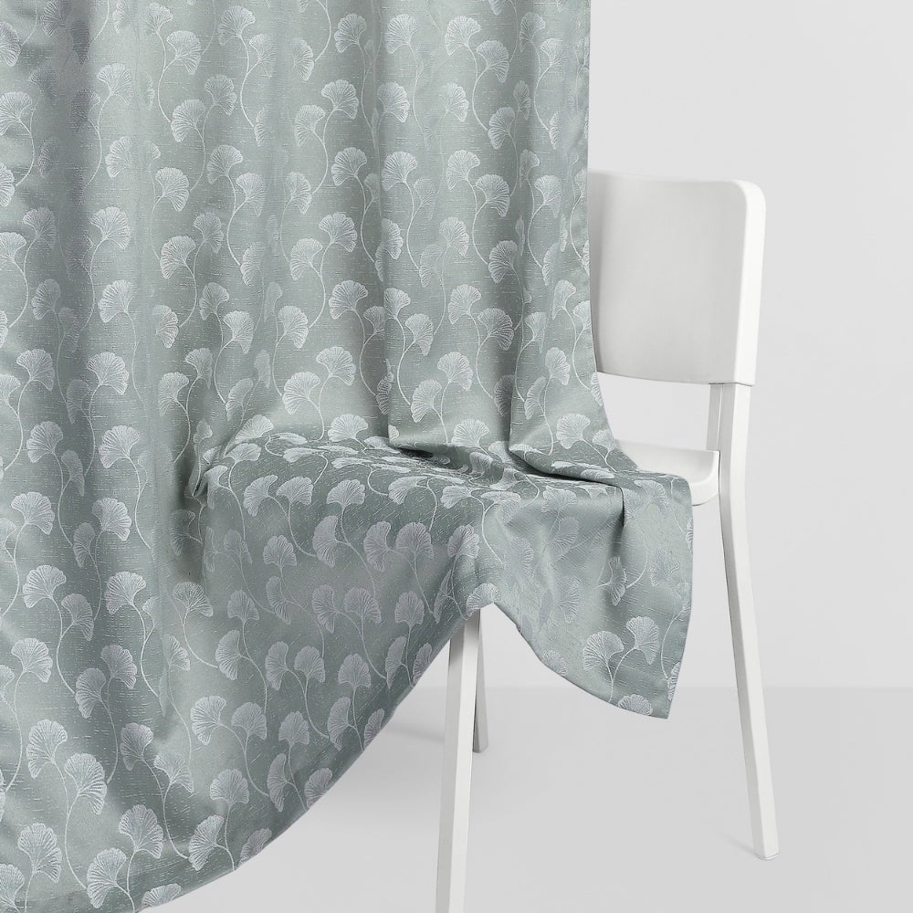 Spring Trellis Cotton Printed Pack Of 2 Curtain, Mint - Cotton Printed Curtains | haus & kinder