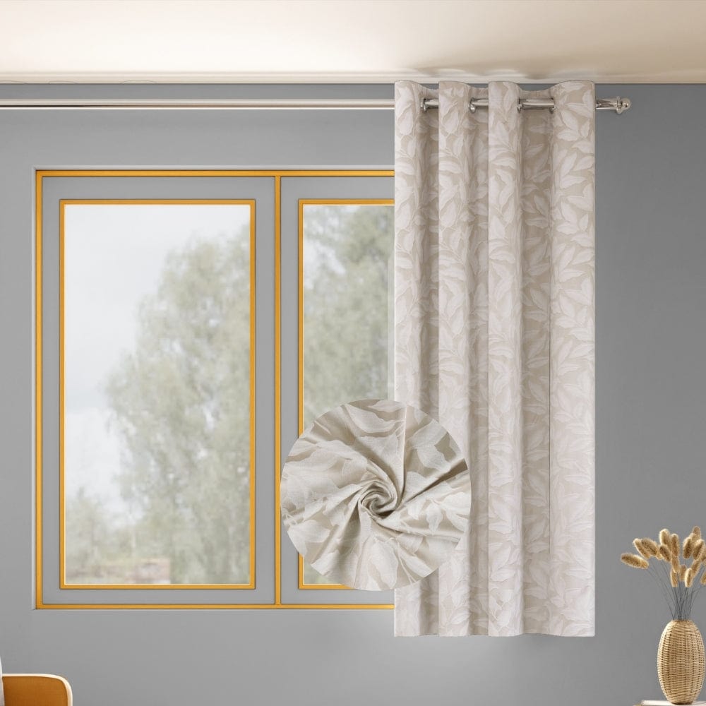 Botanic Hush Curtain Set, Pearl