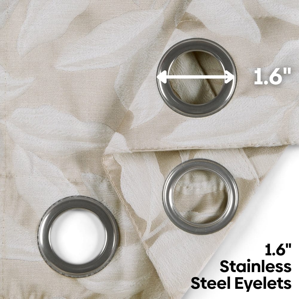 Botanic Hush Curtain Set, Pearl