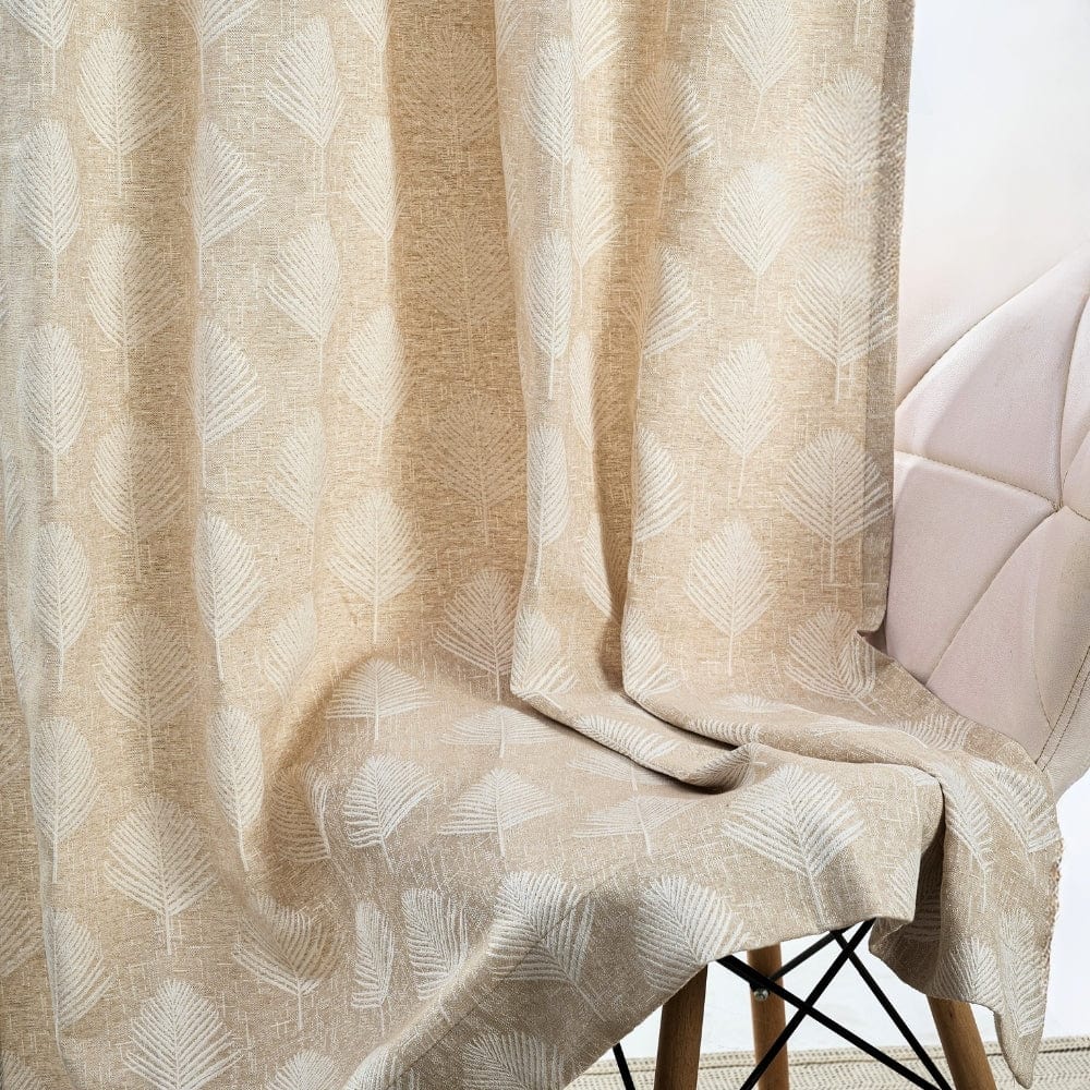 Palm Charm Curtain, Caramel