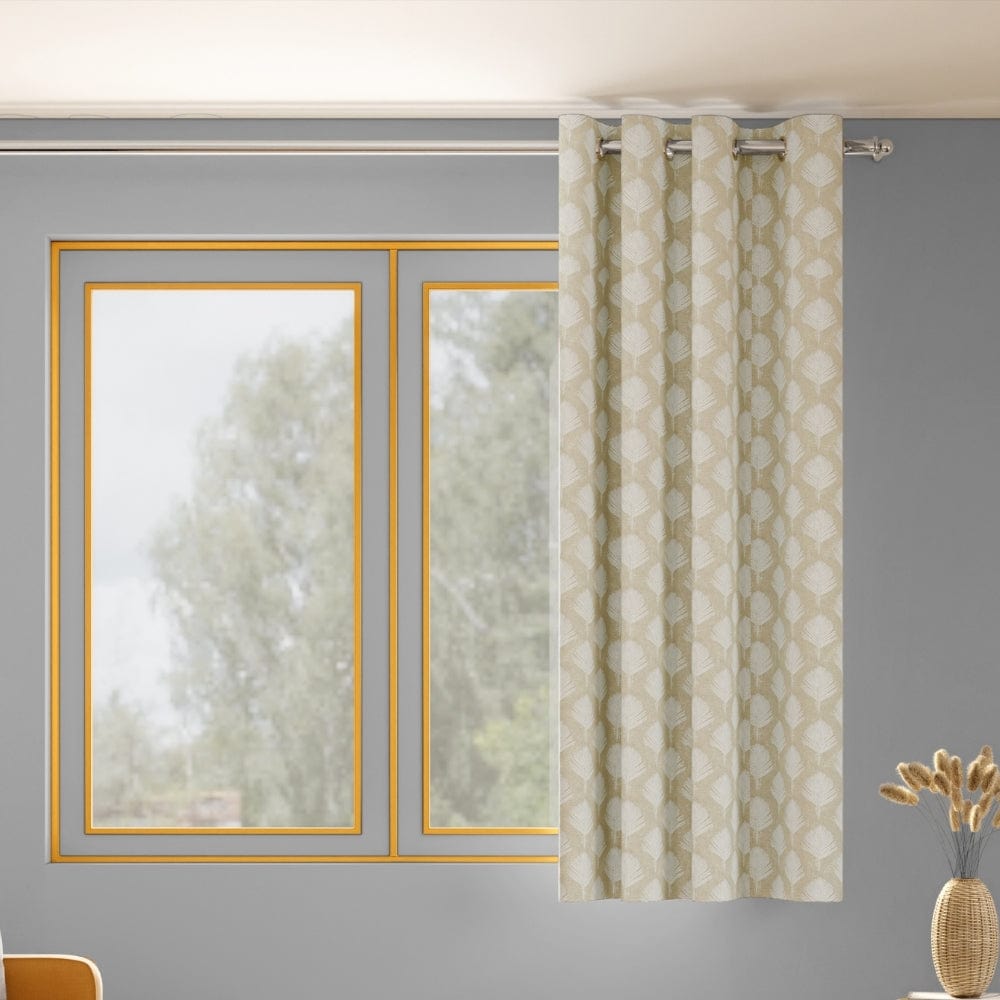 Palm Charm Curtain, Caramel