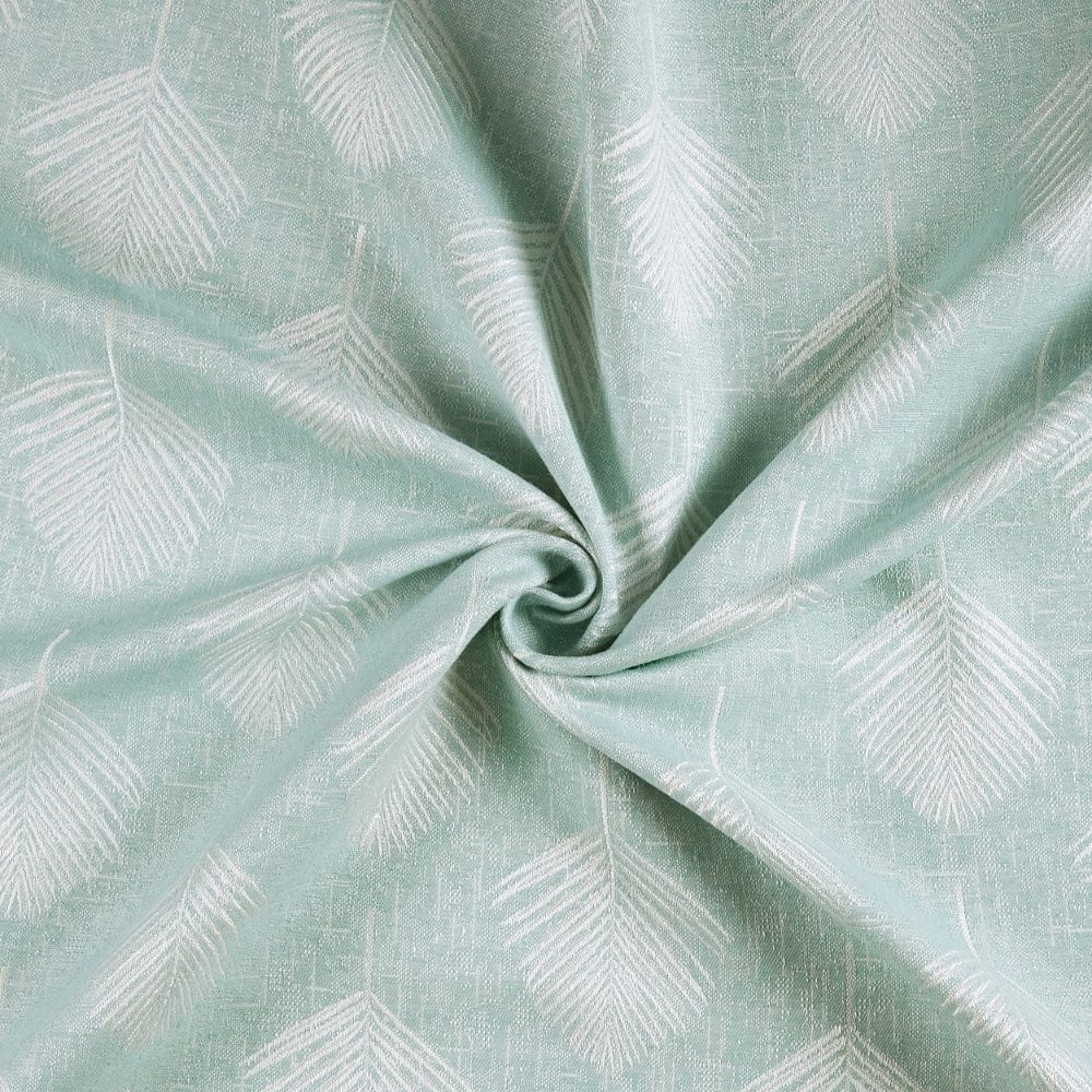 Palm Charm Curtain Set, Aqua
