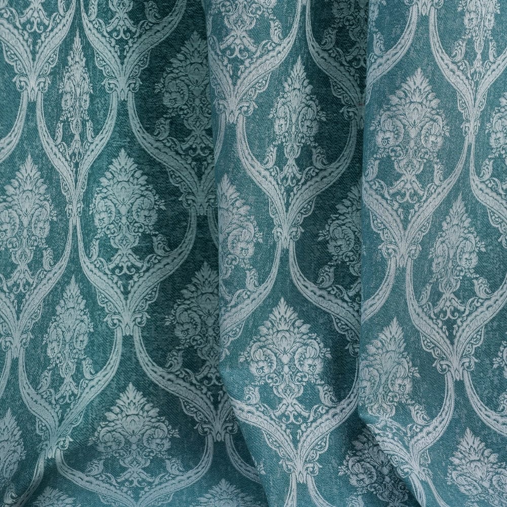 Ornate Symphony Curtain, Aqua