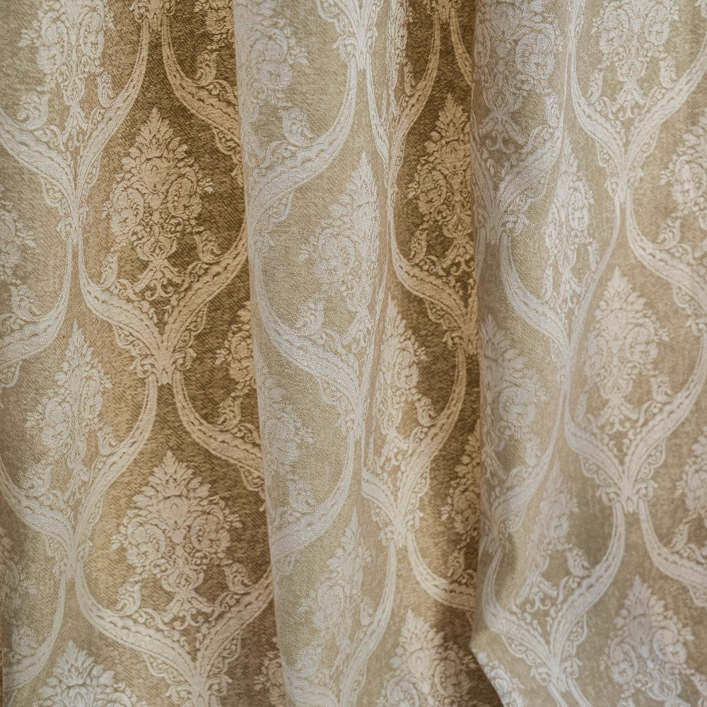 Ornate Symphony Curtain Set, Ivory