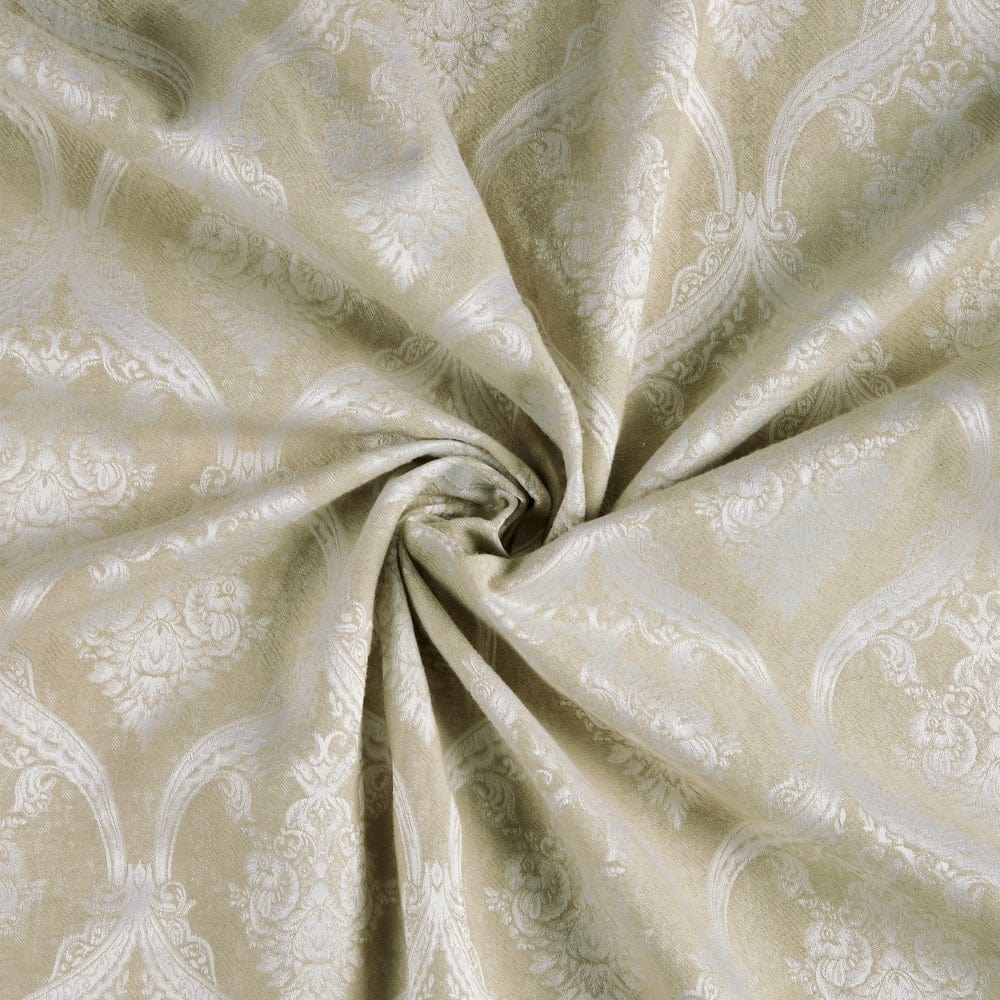 Ornate Symphony Curtain Set, Ivory