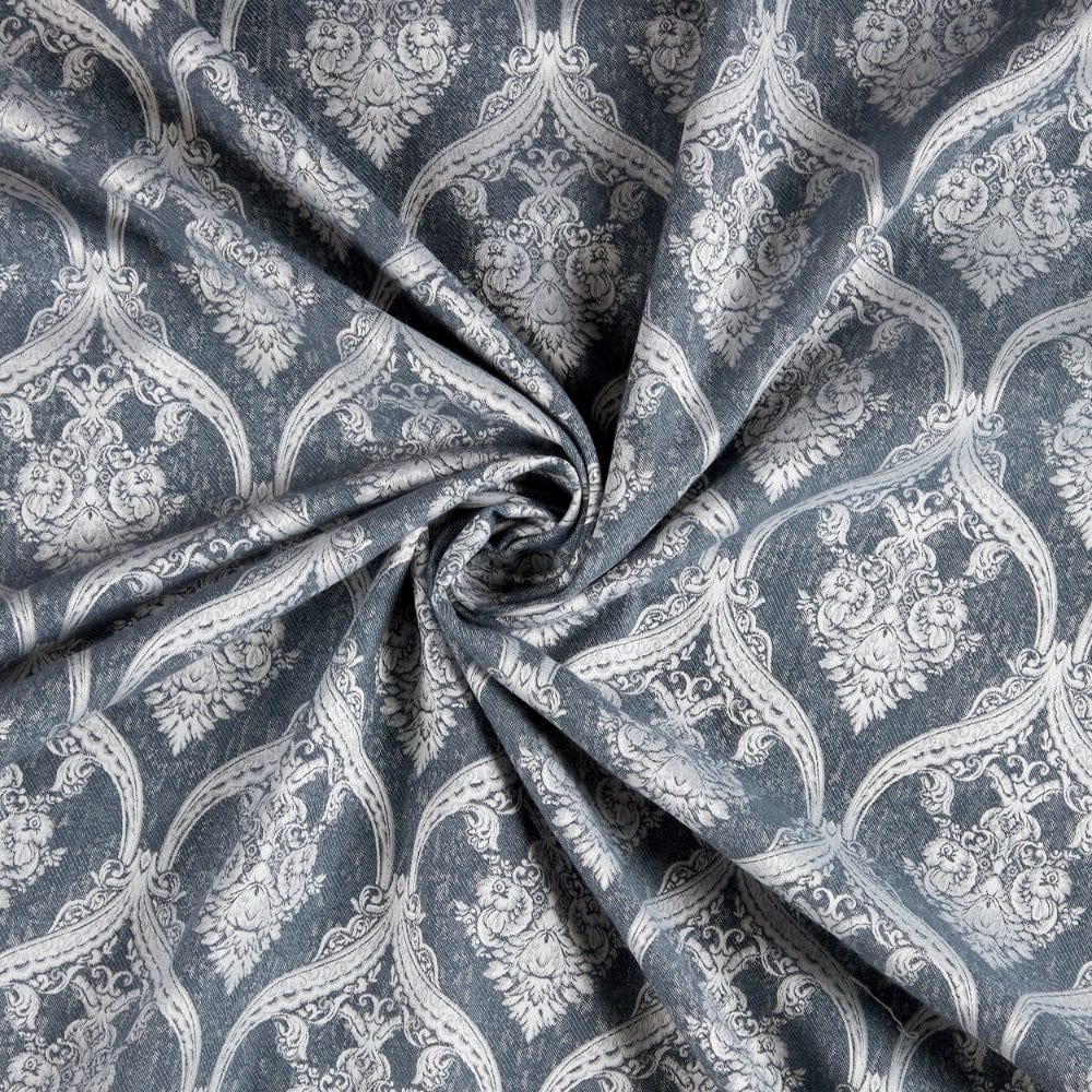 Ornate Symphony Curtain Set, Sapphire