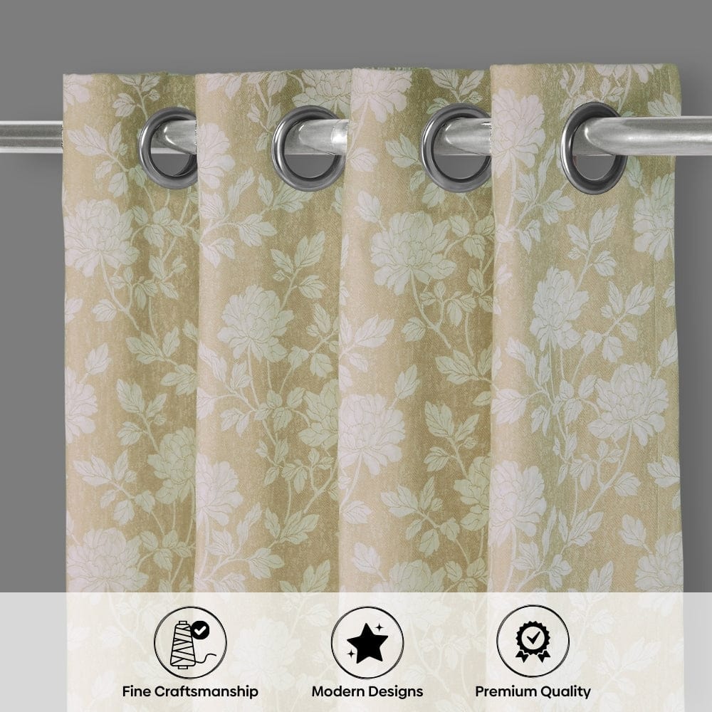 Château Rose Curtain, Ivory