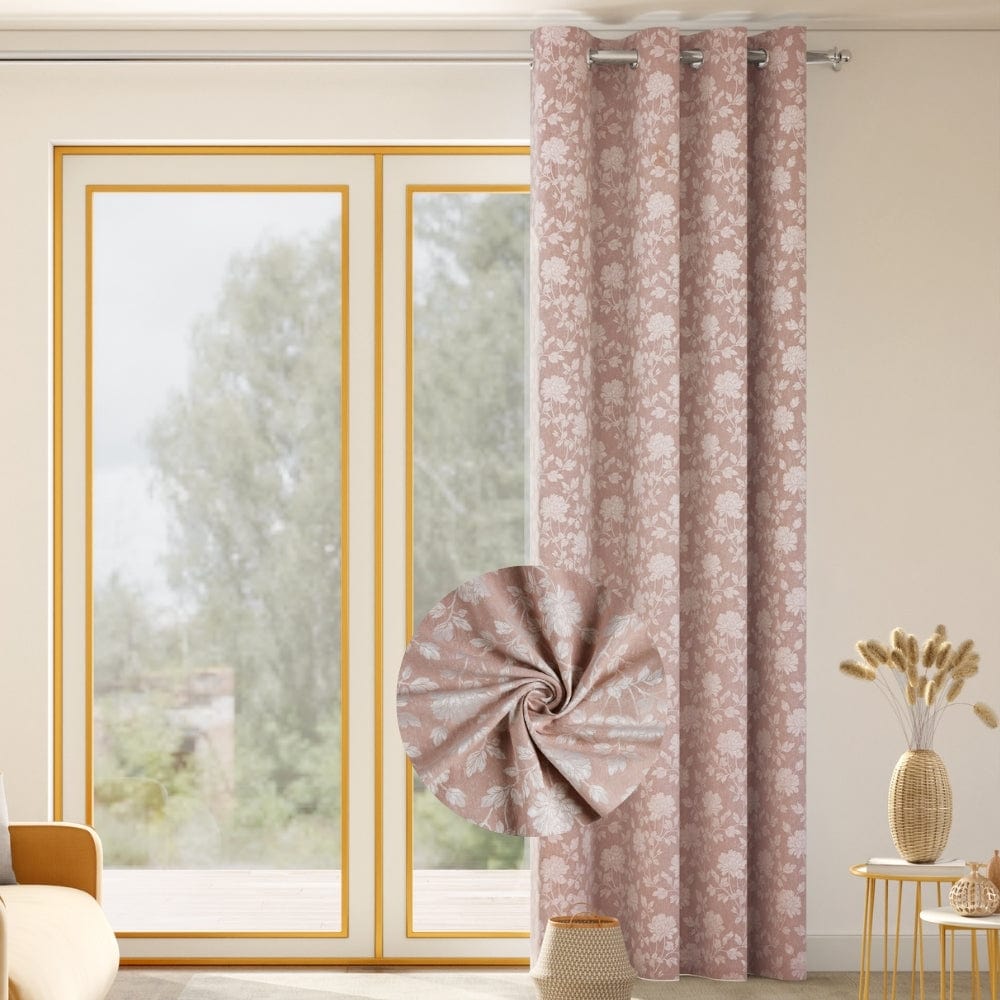 Château Rose Curtain Set, Blush