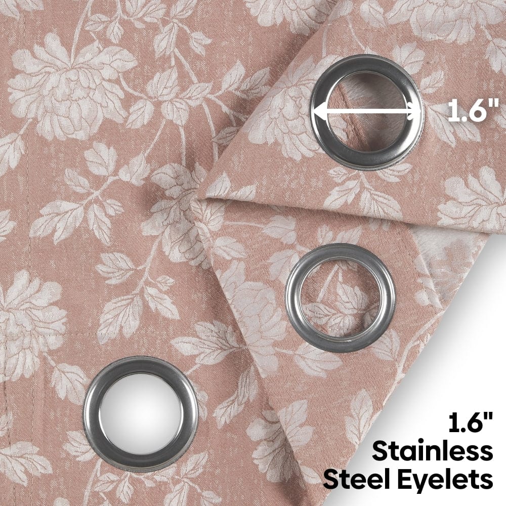 Château Rose Curtain Set, Blush