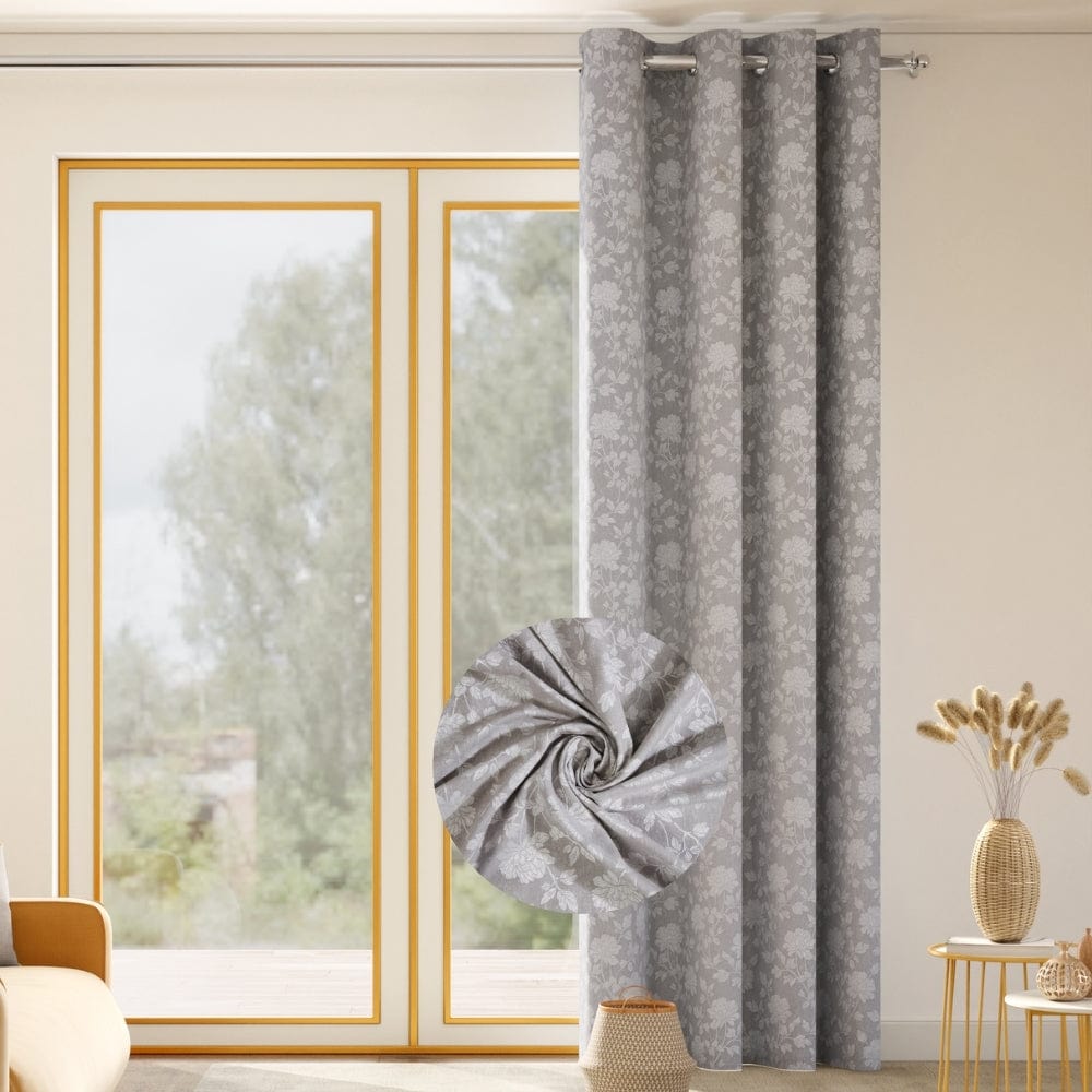 Château Rose Curtain Set, Moonbeam