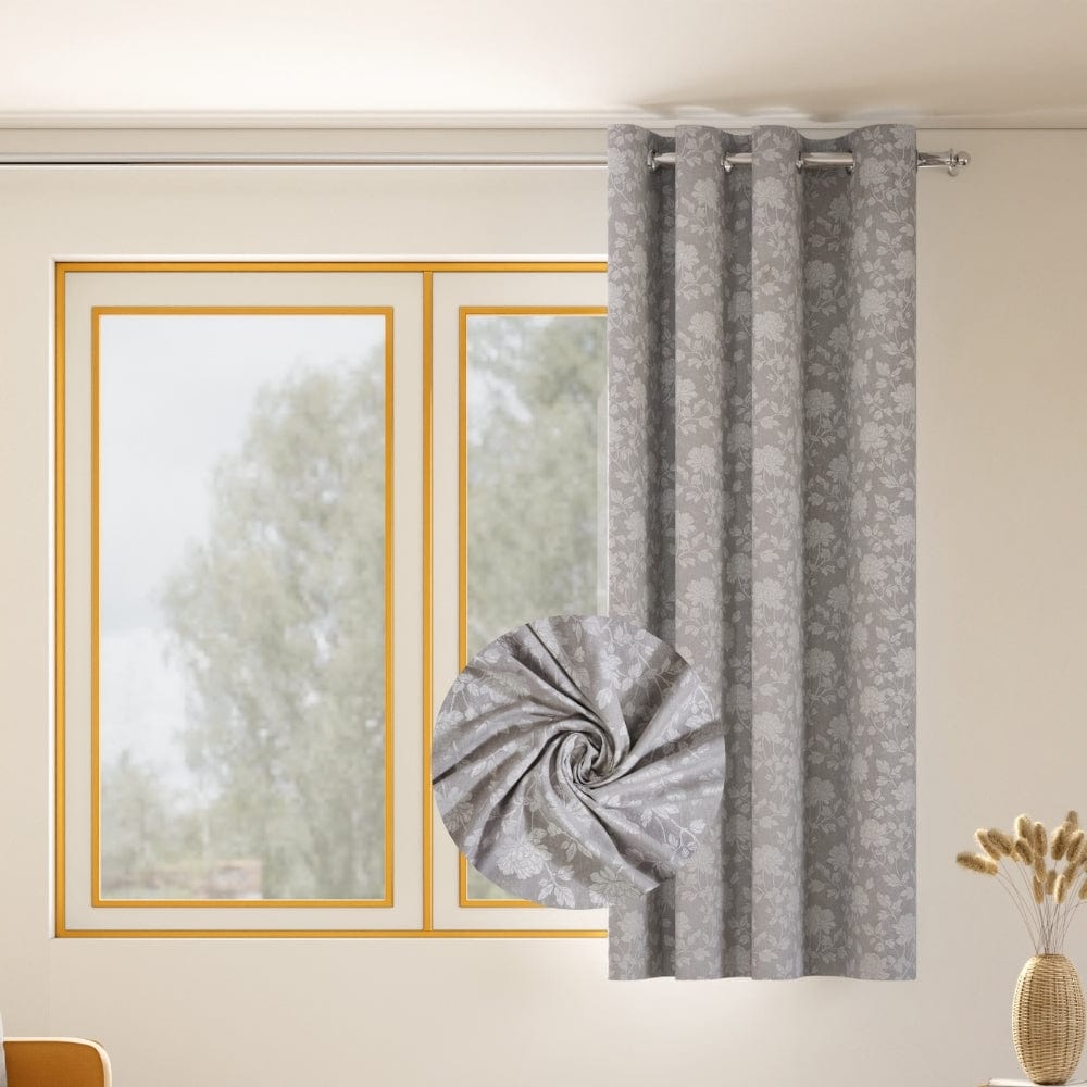 Château Rose Curtain Set, Moonbeam
