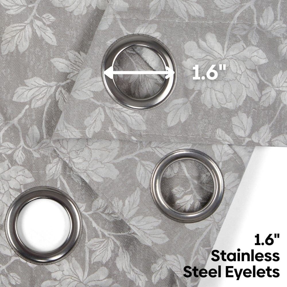 Château Rose Curtain Set, Moonbeam