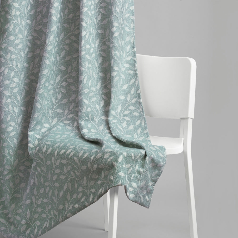 Polyester Jacquard Window Curtain Ocean Breeze, Aqua
