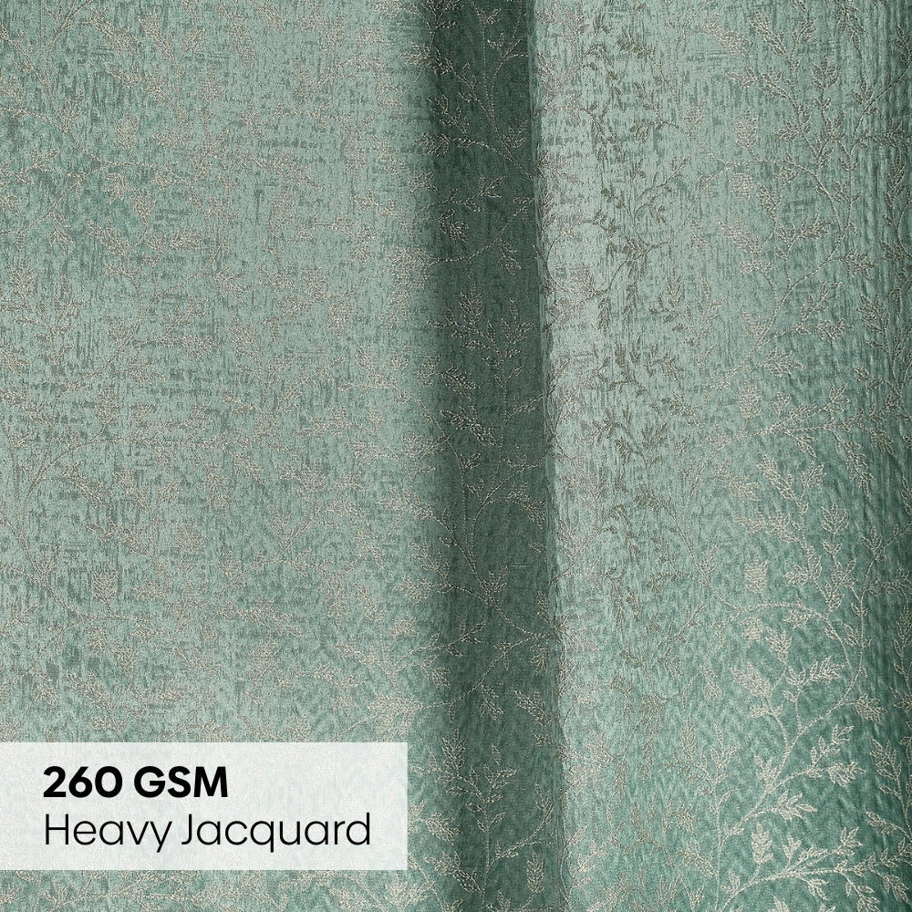 Polyester Jacquard  Window Curtains Ivy Breeze, Forest