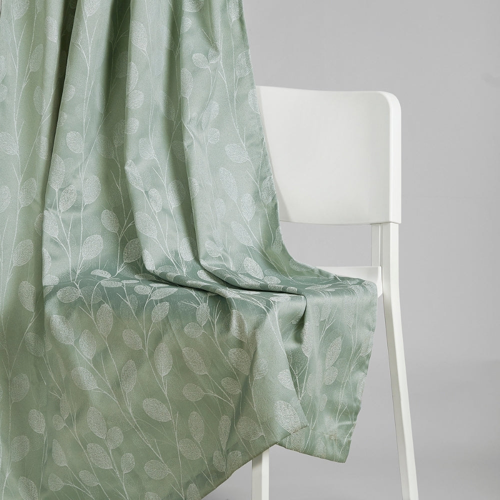 Polyester Jacquard Curtains Mint steam, Mint