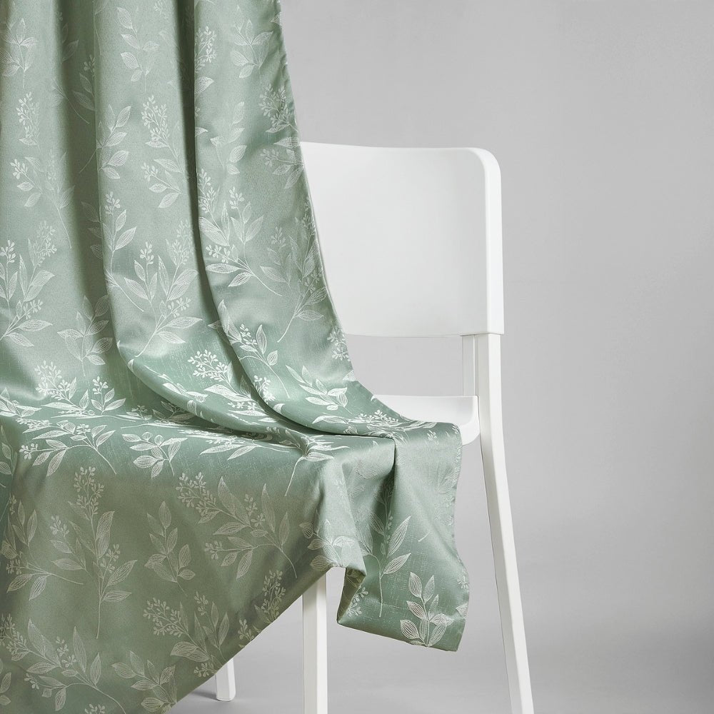 Polyester Jacquard Curtains Mint Grove, Mint - Jacquard Curtains | haus & kinder