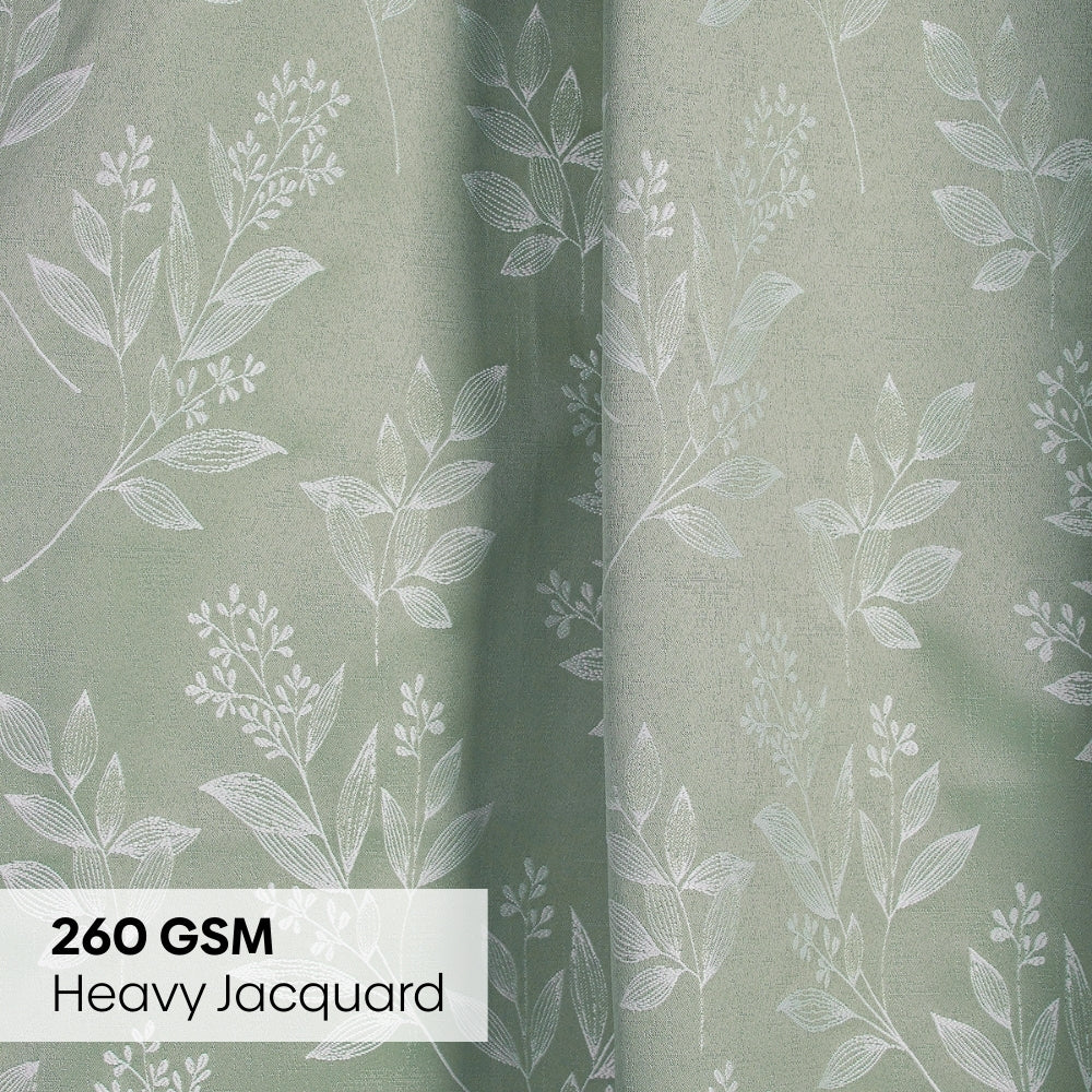 Polyester Jacquard Curtains Mint Grove, Mint