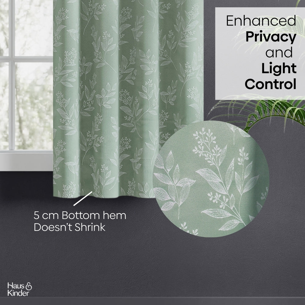 Polyester Jacquard Curtains Mint Grove, Mint